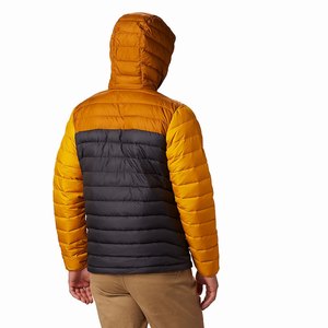 Columbia Powder Lite™ Hooded Insulated Jacka Herr Gula/Svarta (OMBSP8432)